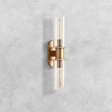 Harlin Clear Glass 2-Light Wall Sconce