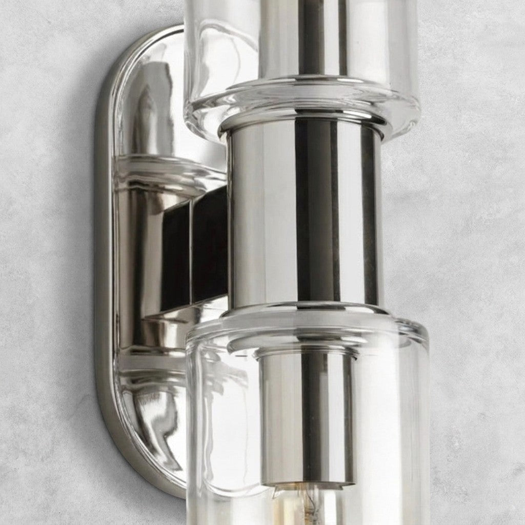 Harlin Clear Glass 2-Light Wall Sconce