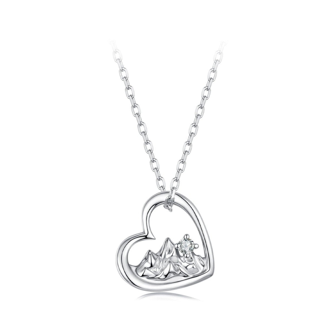 Trivellolab Heartfelt Mountain Glow Pendant Necklace