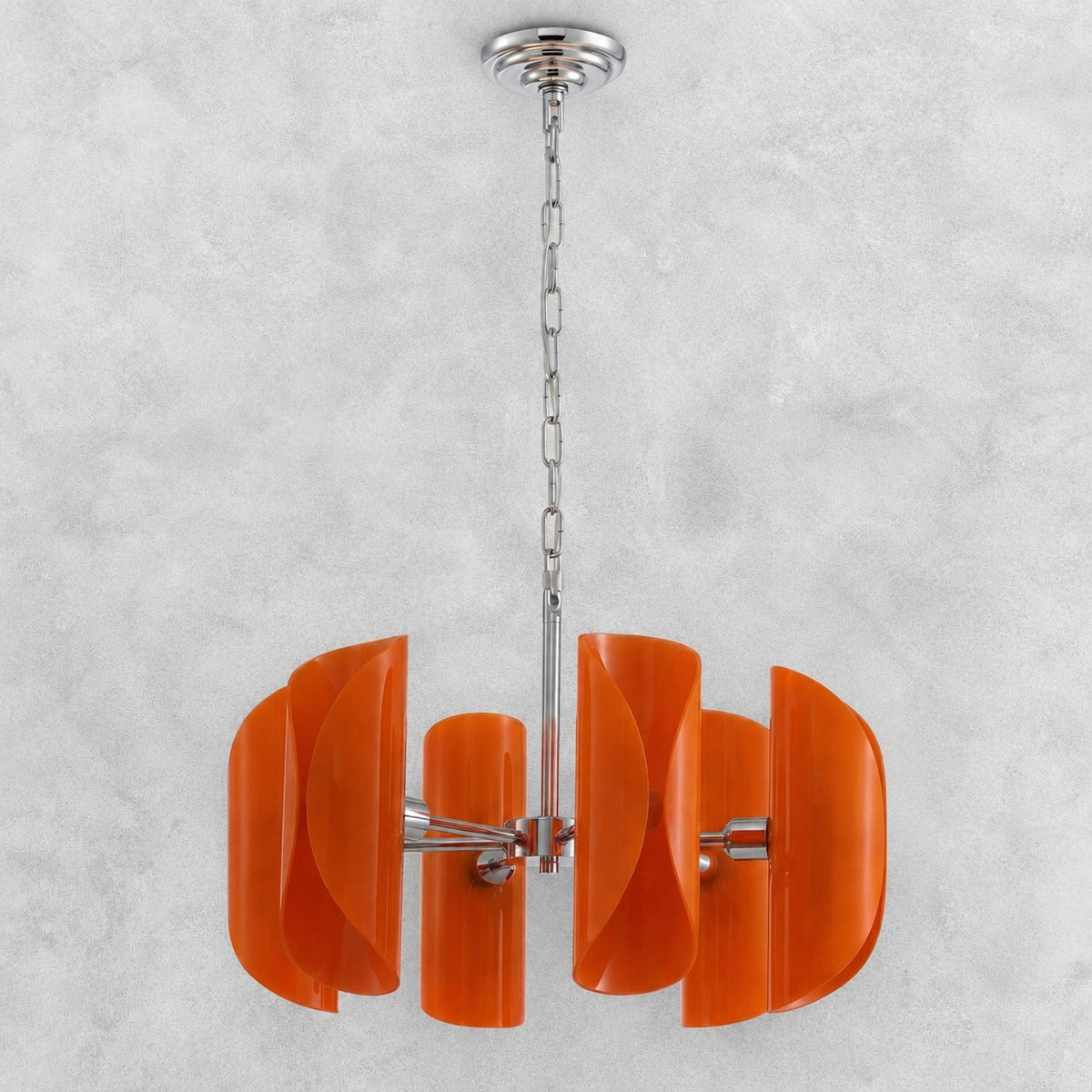 Helena Modern Chrome Glass Pendant Light
