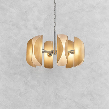 Helena Modern Chrome Glass Pendant Light