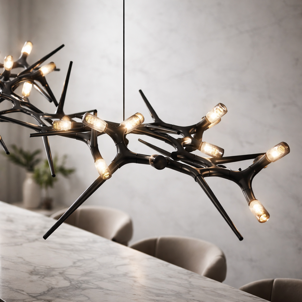 Modern LED Chandelier Adjustable Hanging
