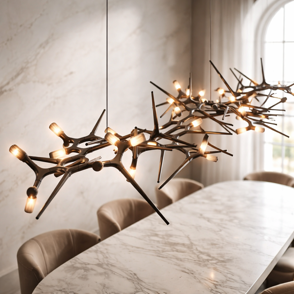 Modern LED Chandelier Adjustable Hanging