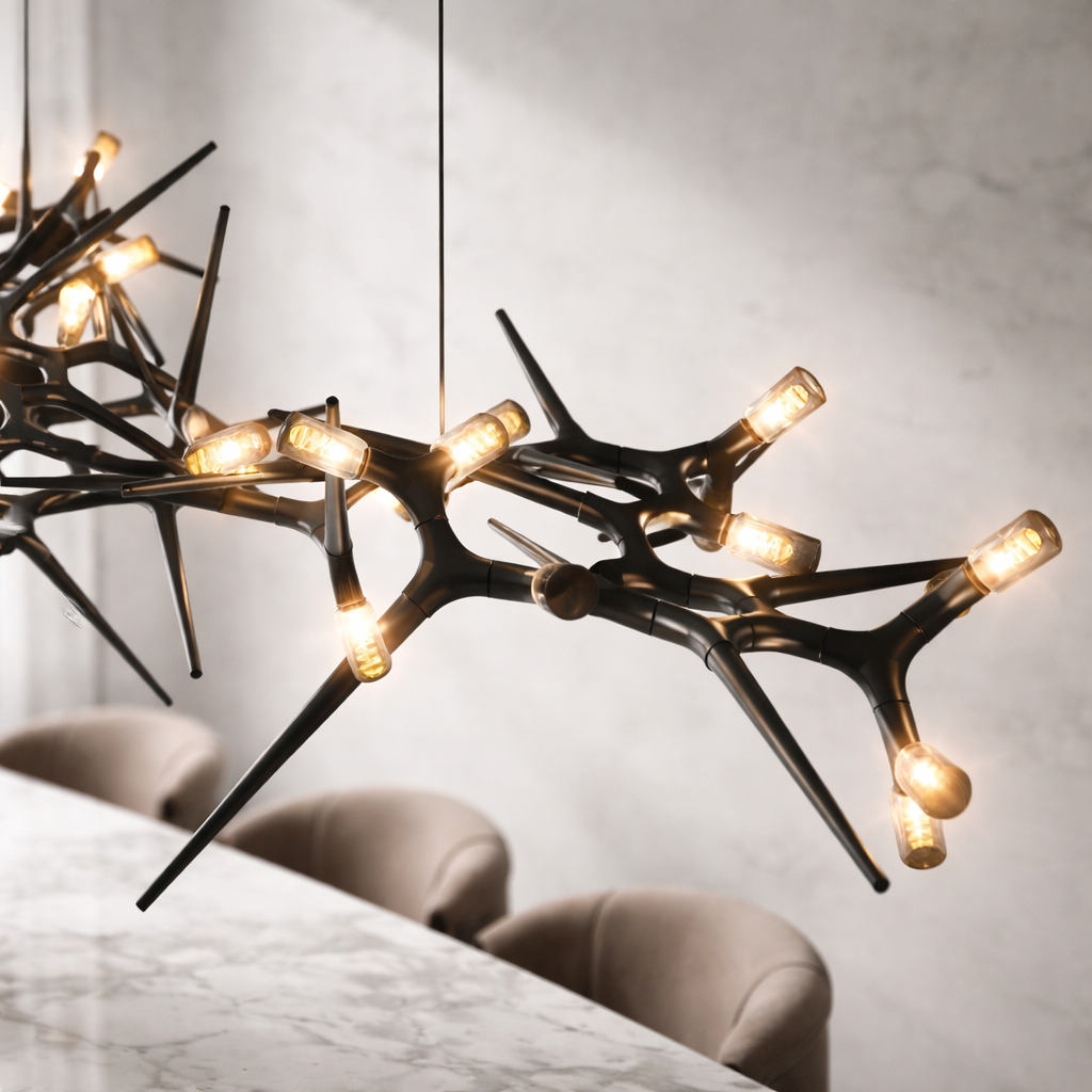 Modern LED Chandelier Adjustable Hanging