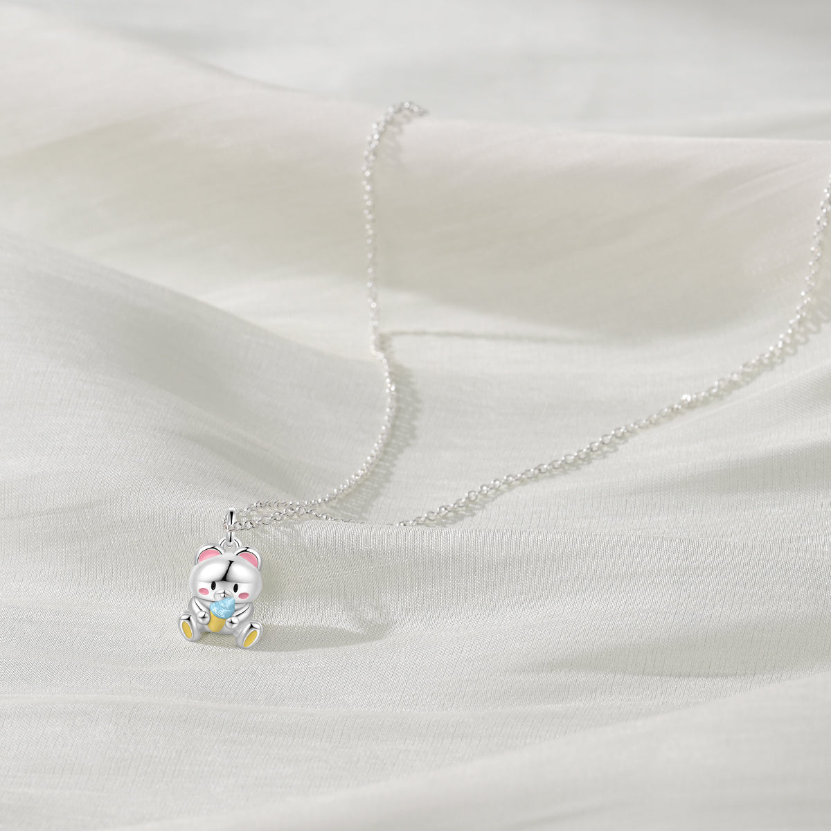 Trivellolab Ice Cream Bear Pendant Necklace