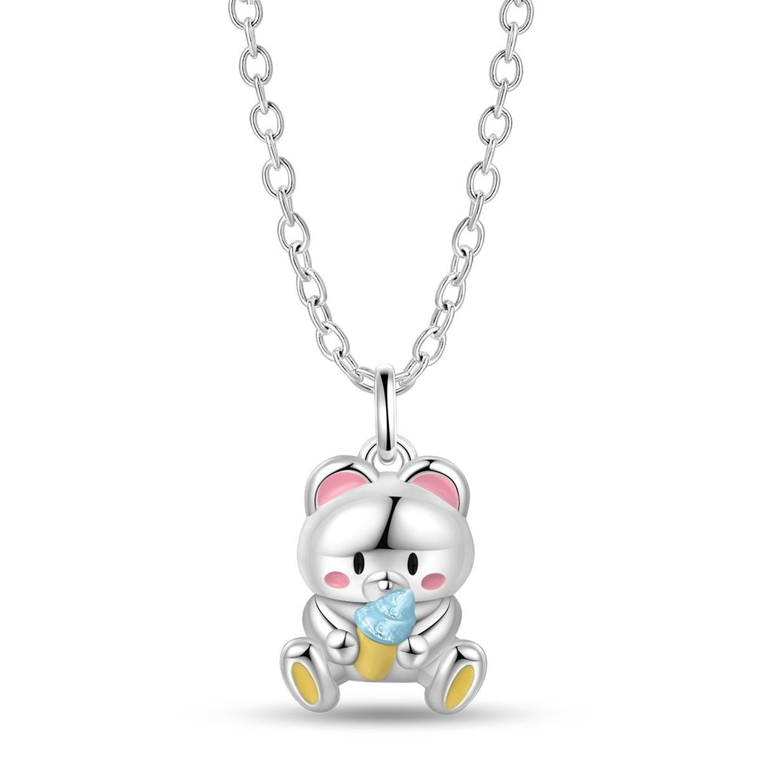 Trivellolab Ice Cream Bear Pendant Necklace