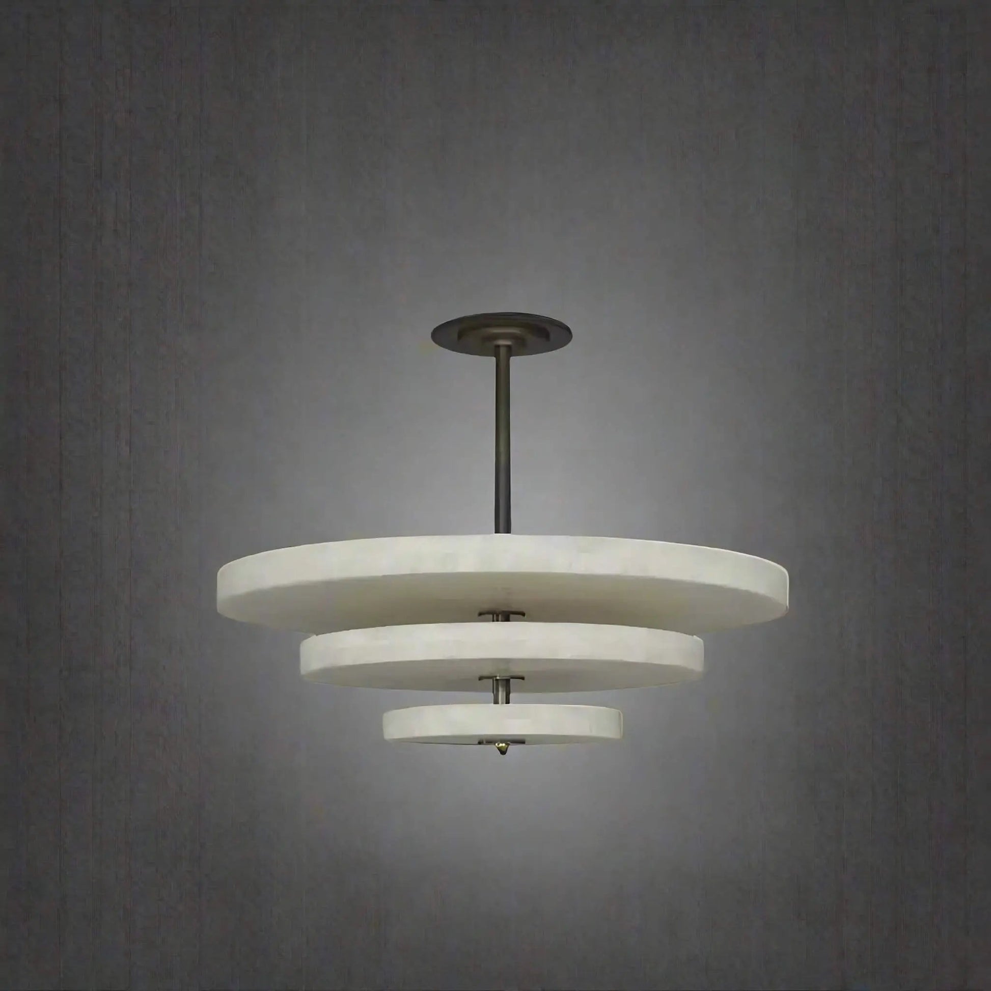 Ice Queen Alabaster Chandelier - ∅ 33.5″ x H 17.7″Bronze & WhiteWarm LightTrivellolab