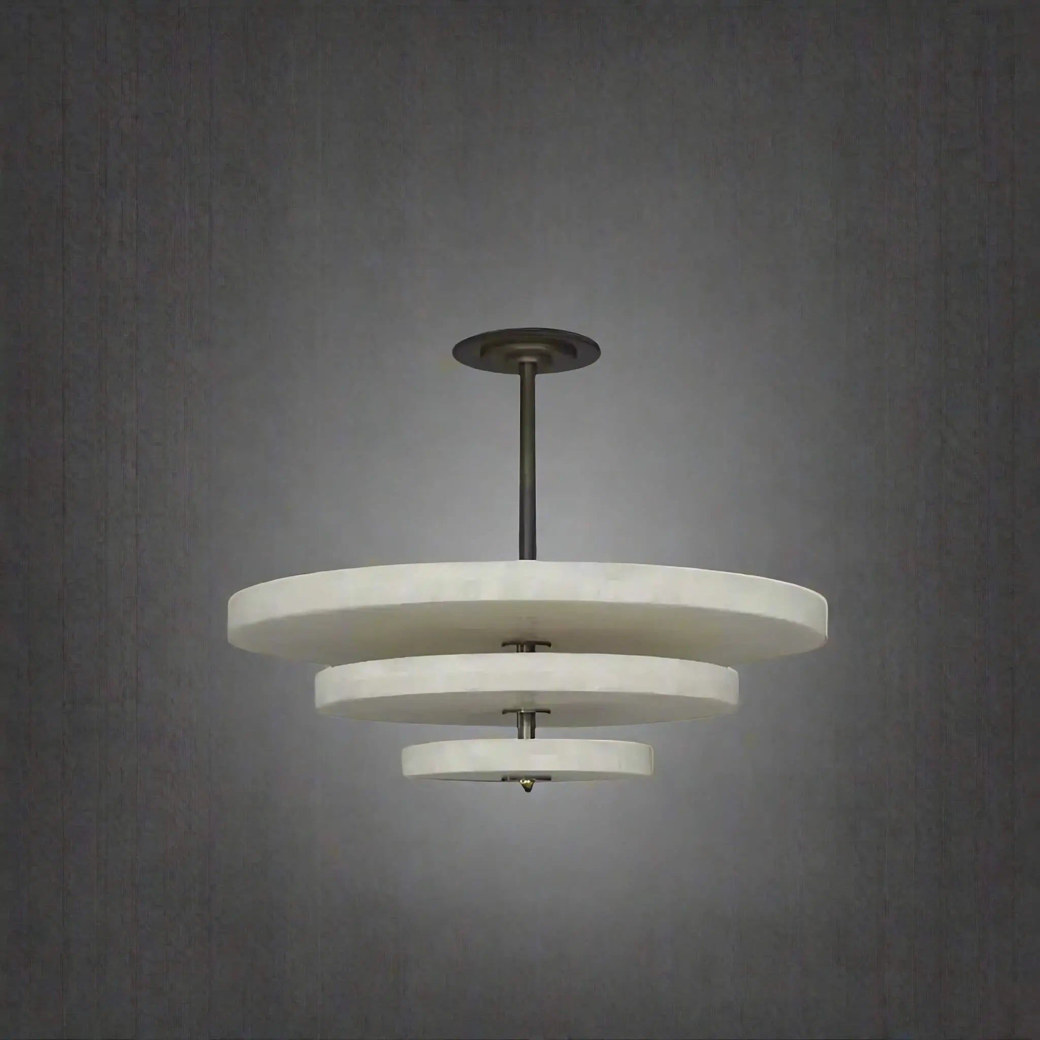 Ice Queen Alabaster Chandelier - ∅ 33.5″ x H 17.7″Bronze & WhiteWarm LightTrivellolab