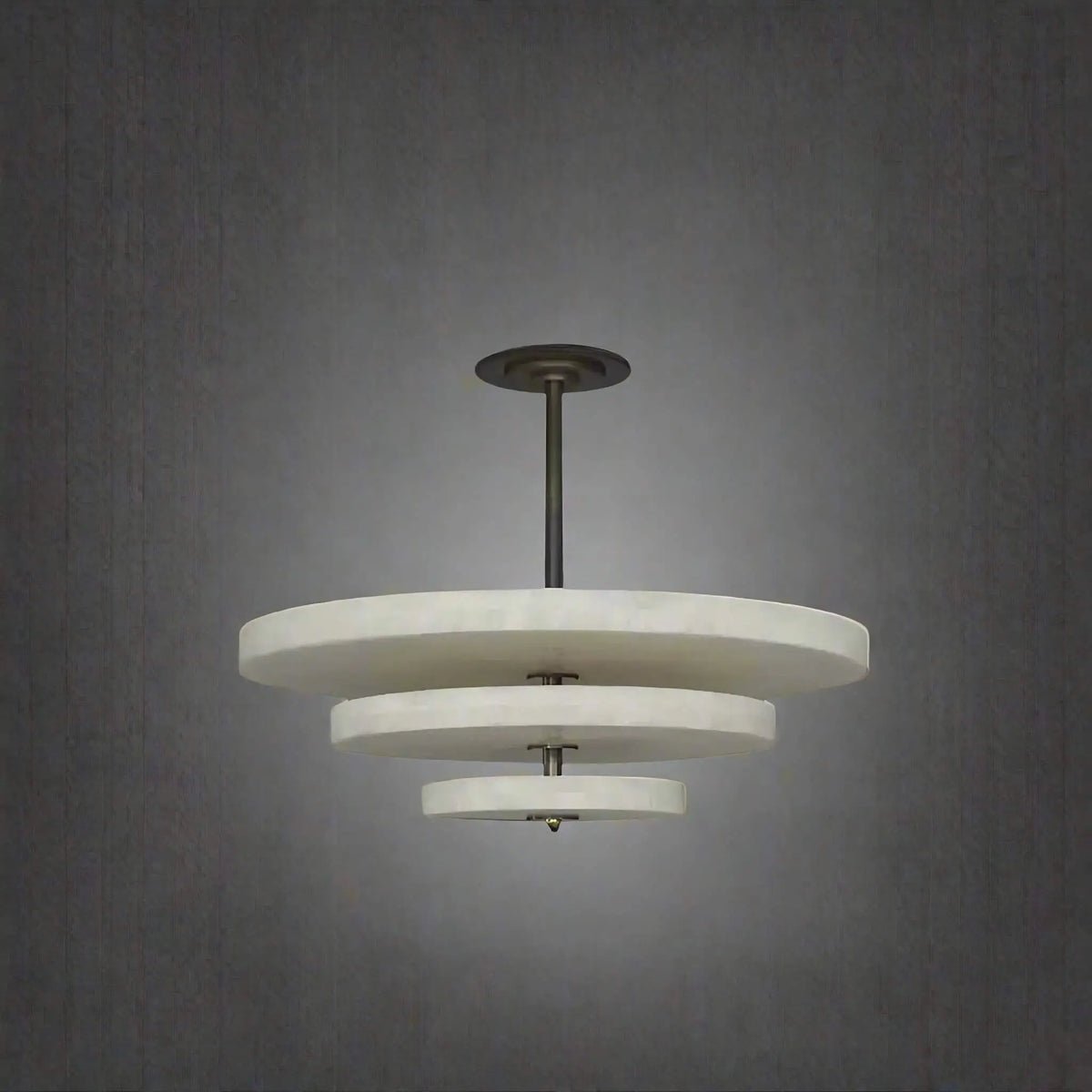 Ice Queen Alabaster Chandelier - ∅ 33.5″ x H 17.7″Bronze & WhiteWarm LightTrivellolab