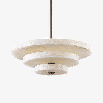 Ice Queen Alabaster Chandelier - ∅ 33.5″ x H 17.7″Bronze & WhiteWarm LightTrivellolab