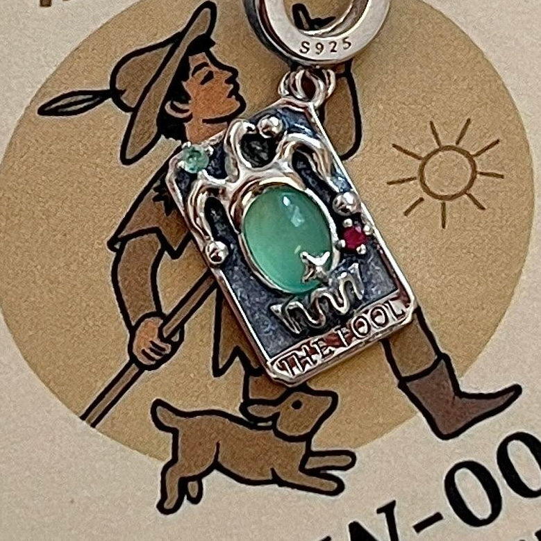 0 THE FOOL Tarot Card Pendant