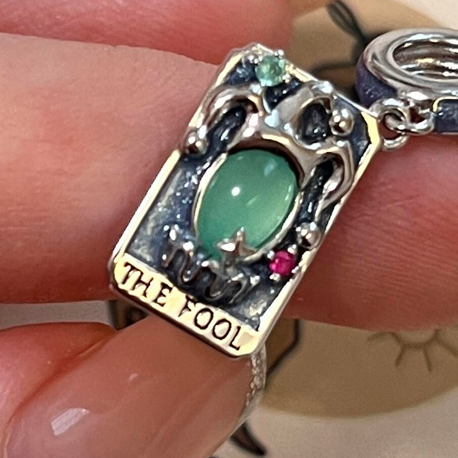0 THE FOOL Tarot Card Pendant