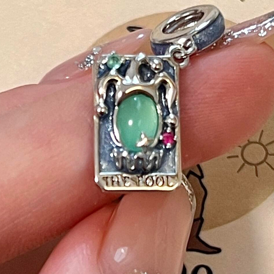 0 THE FOOL Tarot Card Pendant