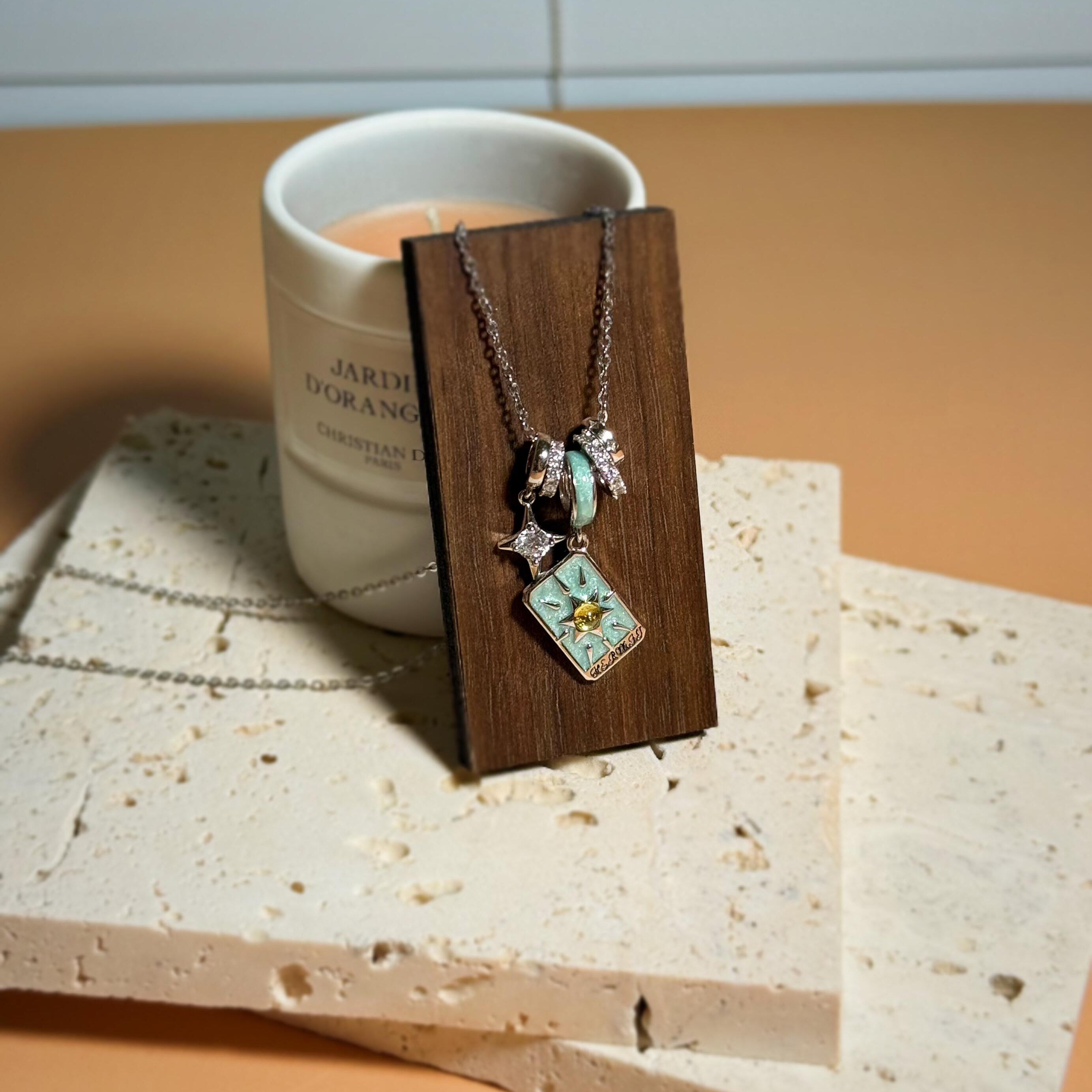 IX THE HERMIT Tarot Card Pendant