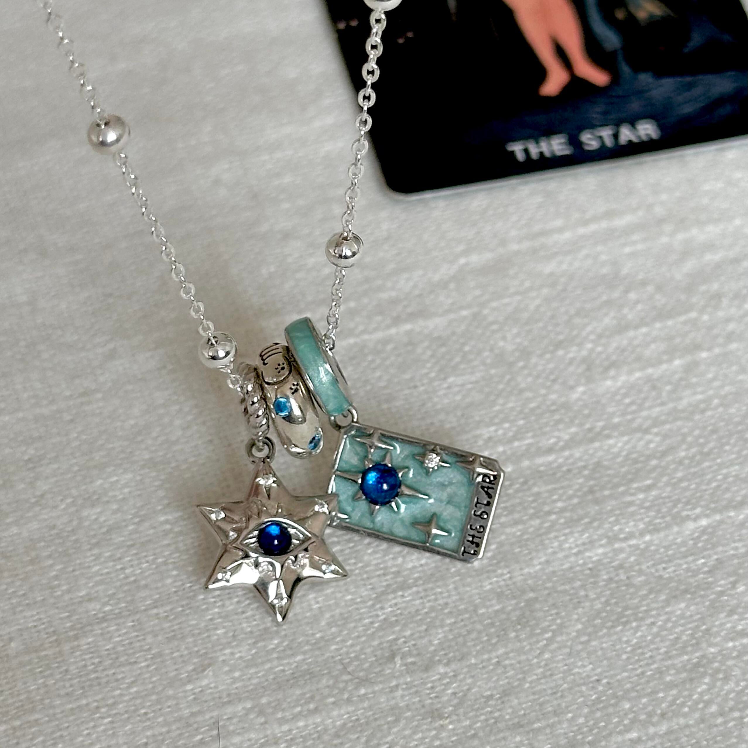 XVII THE STAR Tarot Card Pendant