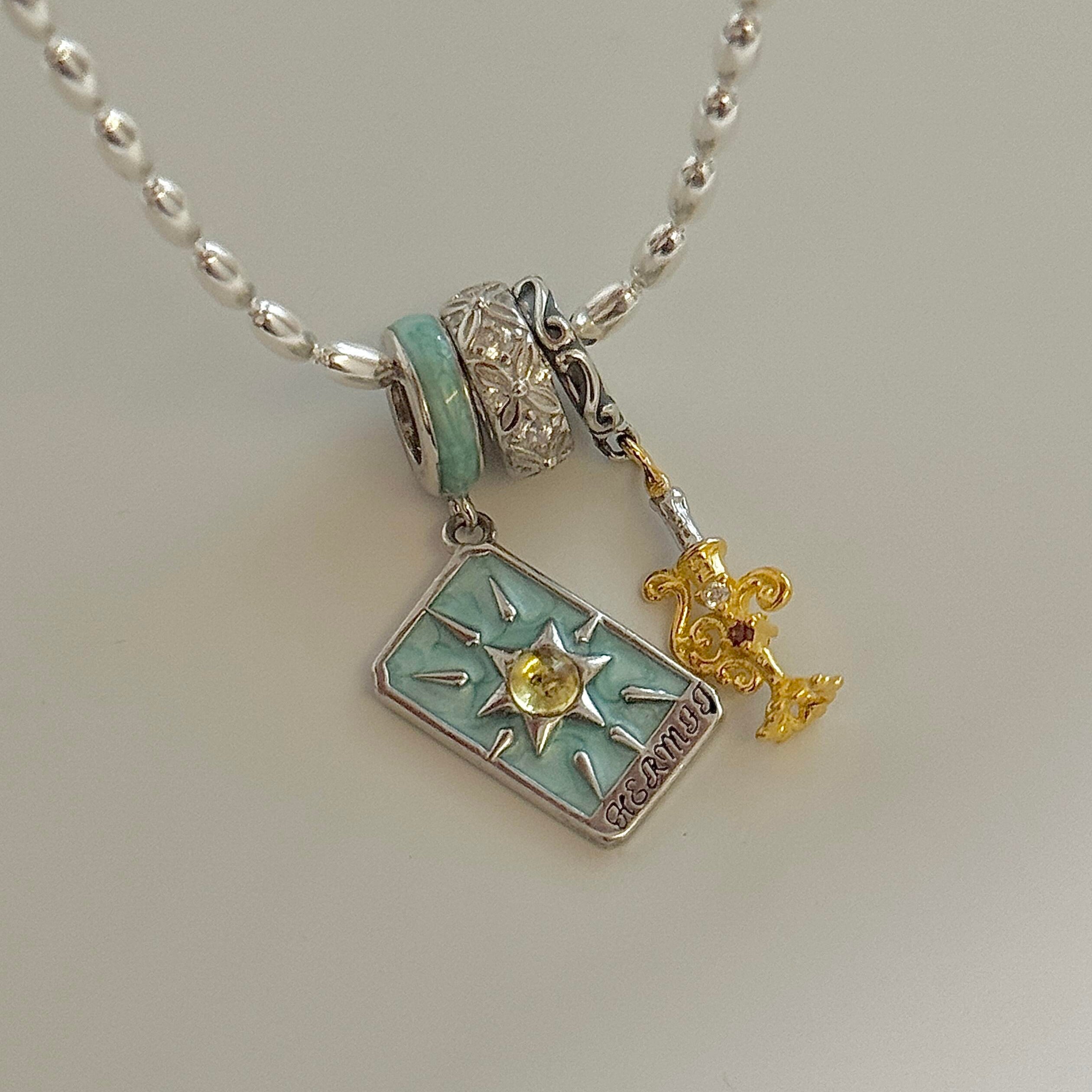 IX THE HERMIT Tarot Card Pendant