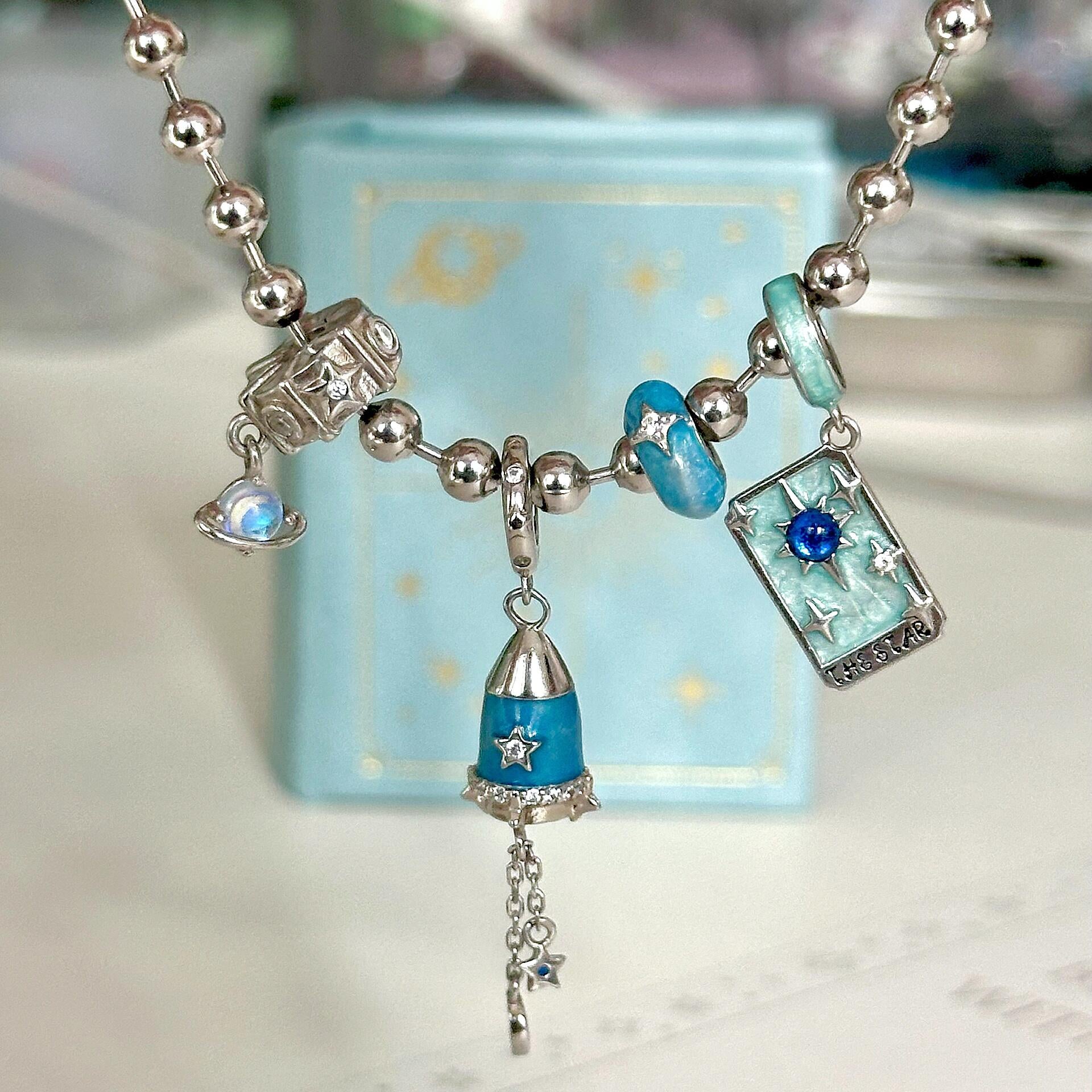 XVII THE STAR Tarot Card Pendant