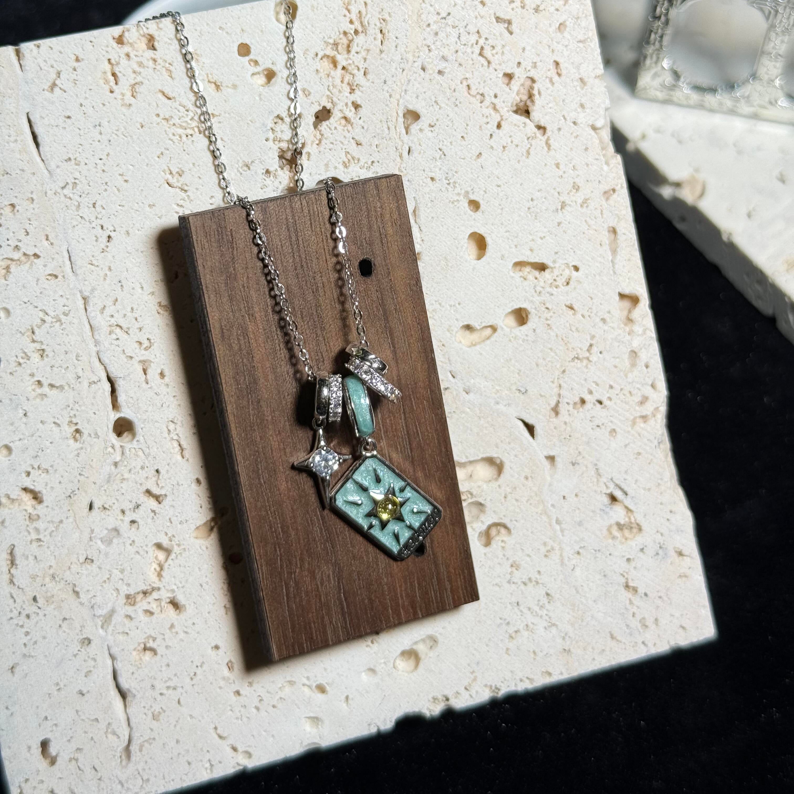 IX THE HERMIT Tarot Card Pendant