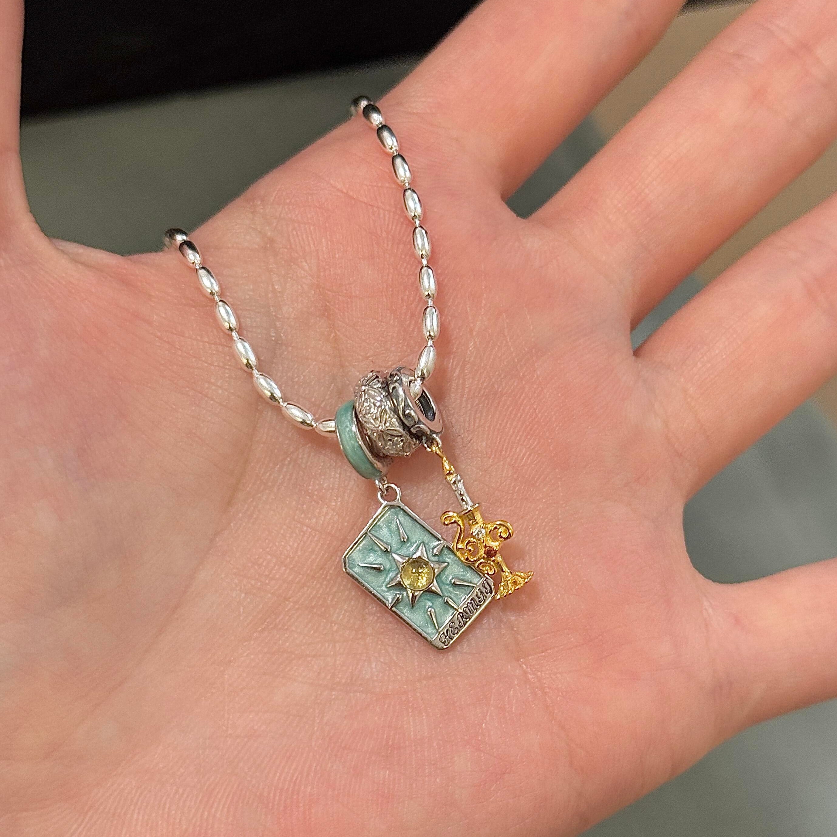 IX THE HERMIT Tarot Card Pendant