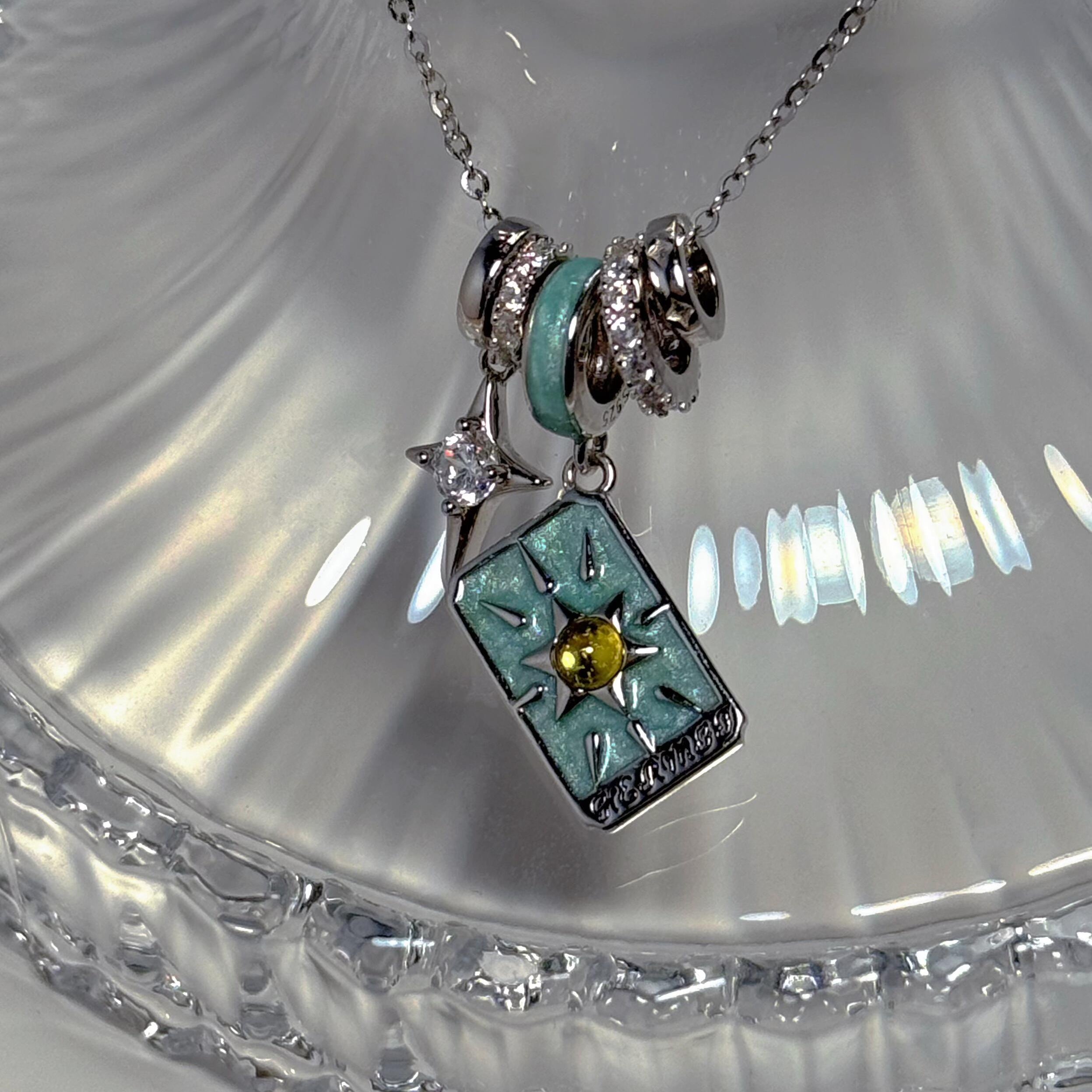 IX THE HERMIT Tarot Card Pendant