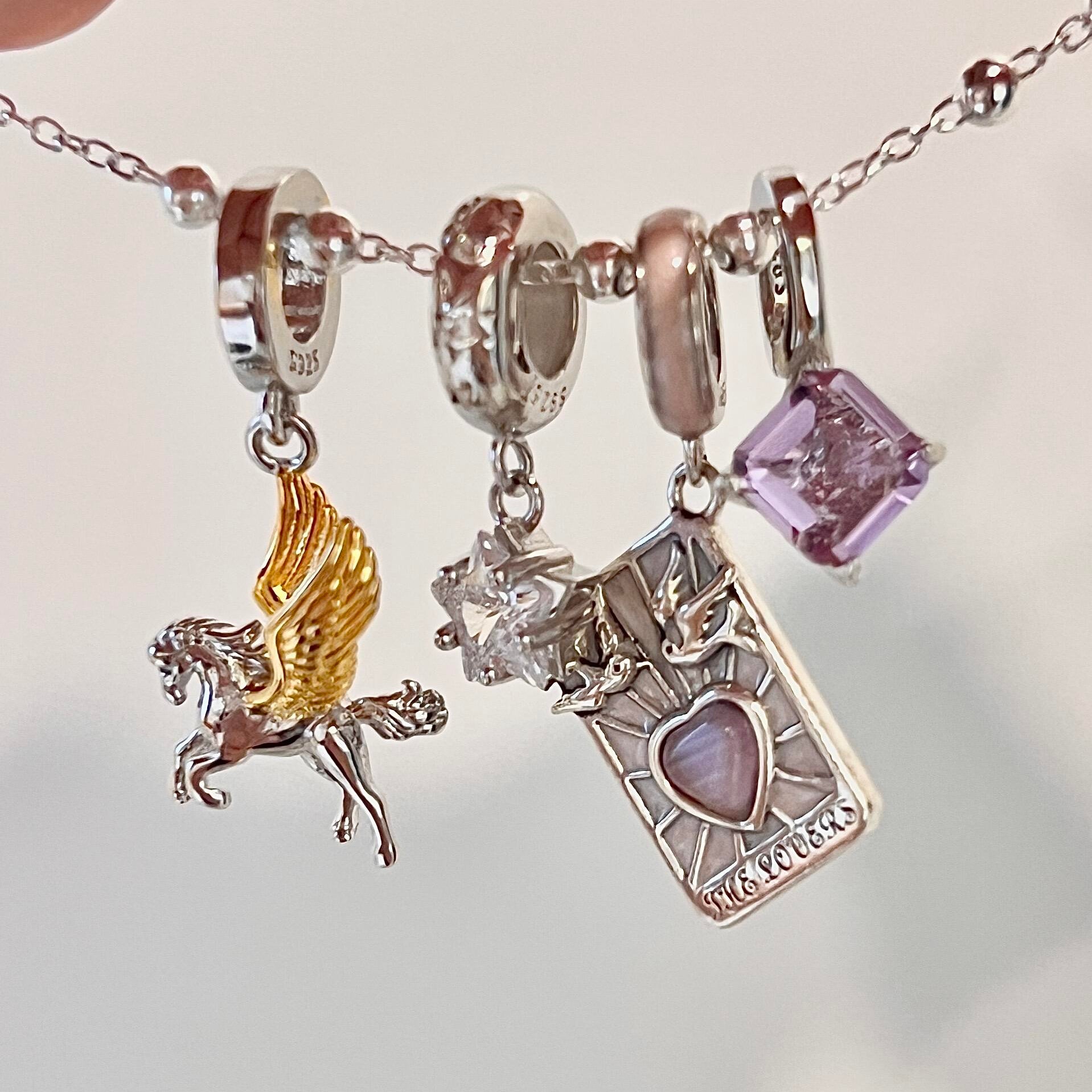 VI THE LOVERS Tarot Card Pendant