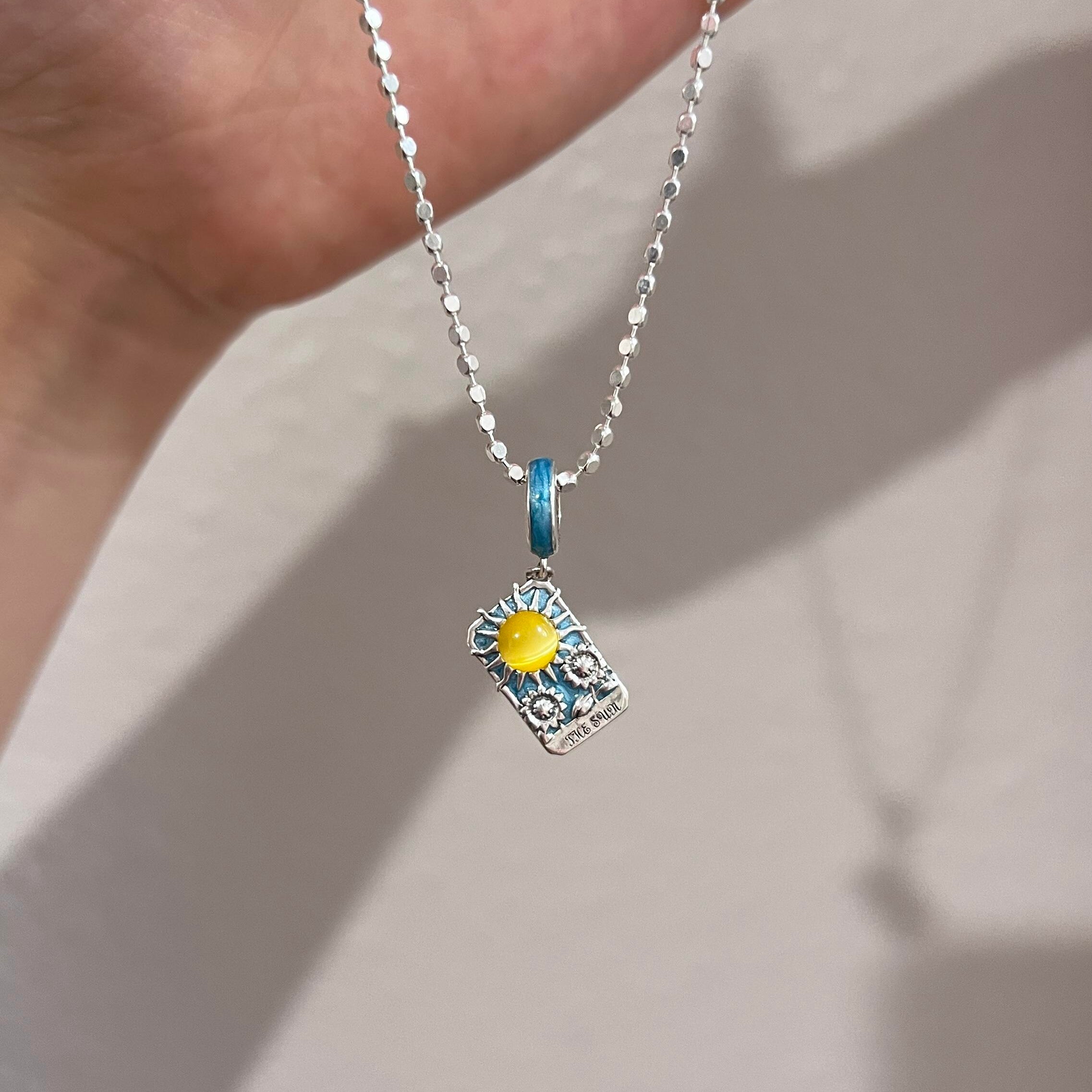 XIX THE SUN Tarot Card Pendant