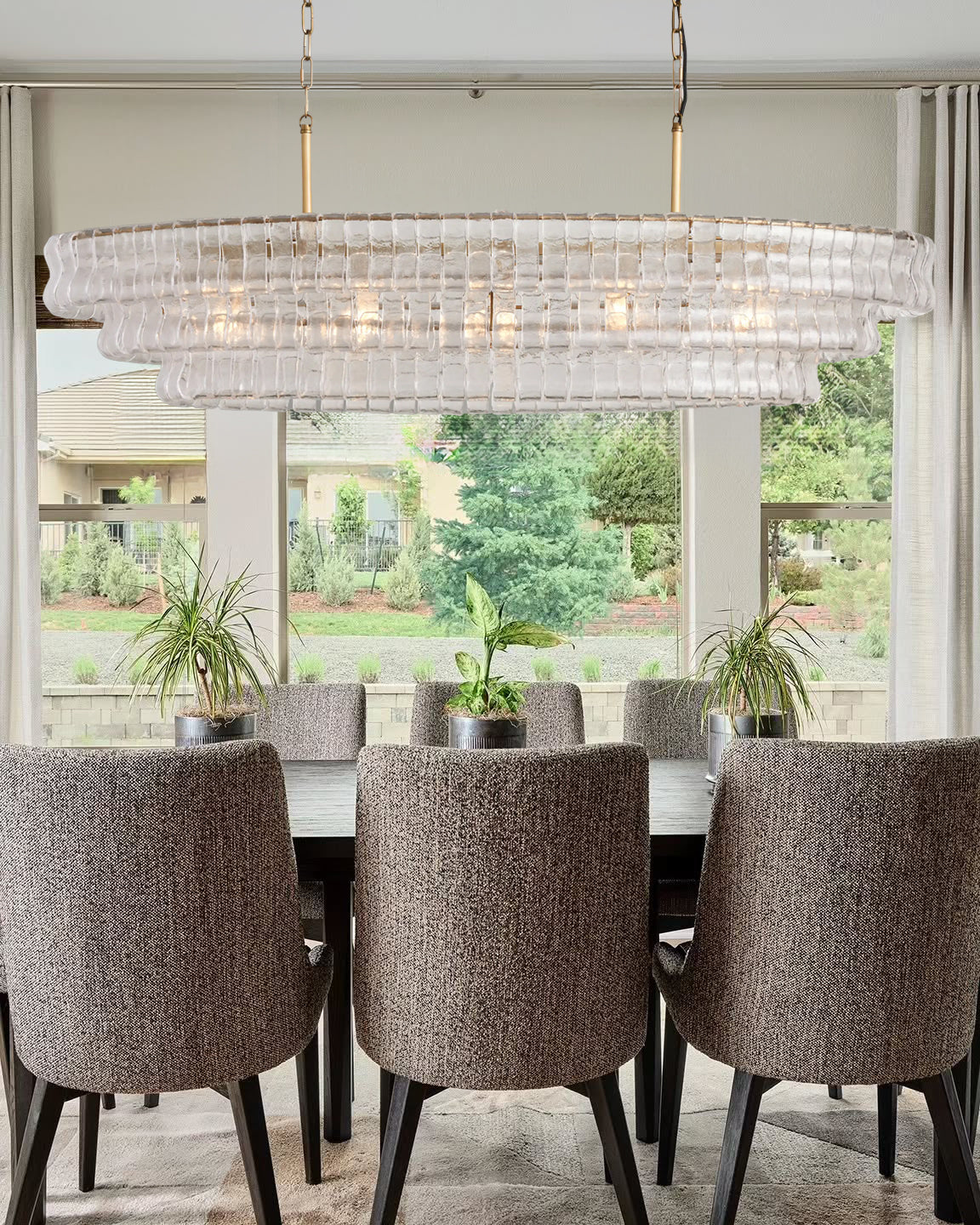 Ghiaccio Oval Chandelier