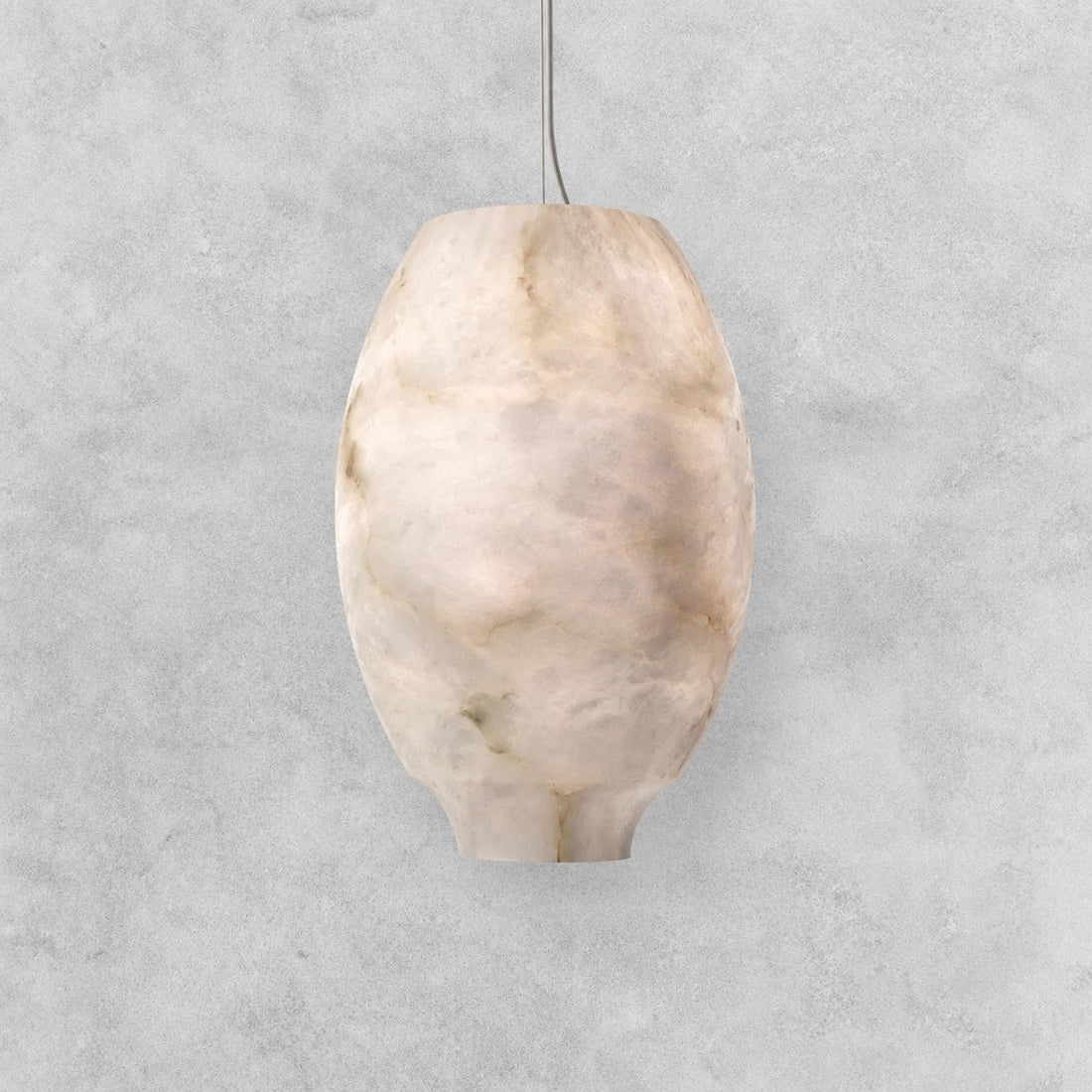 Larry Alabaster Lantern Bedside Pendant Light