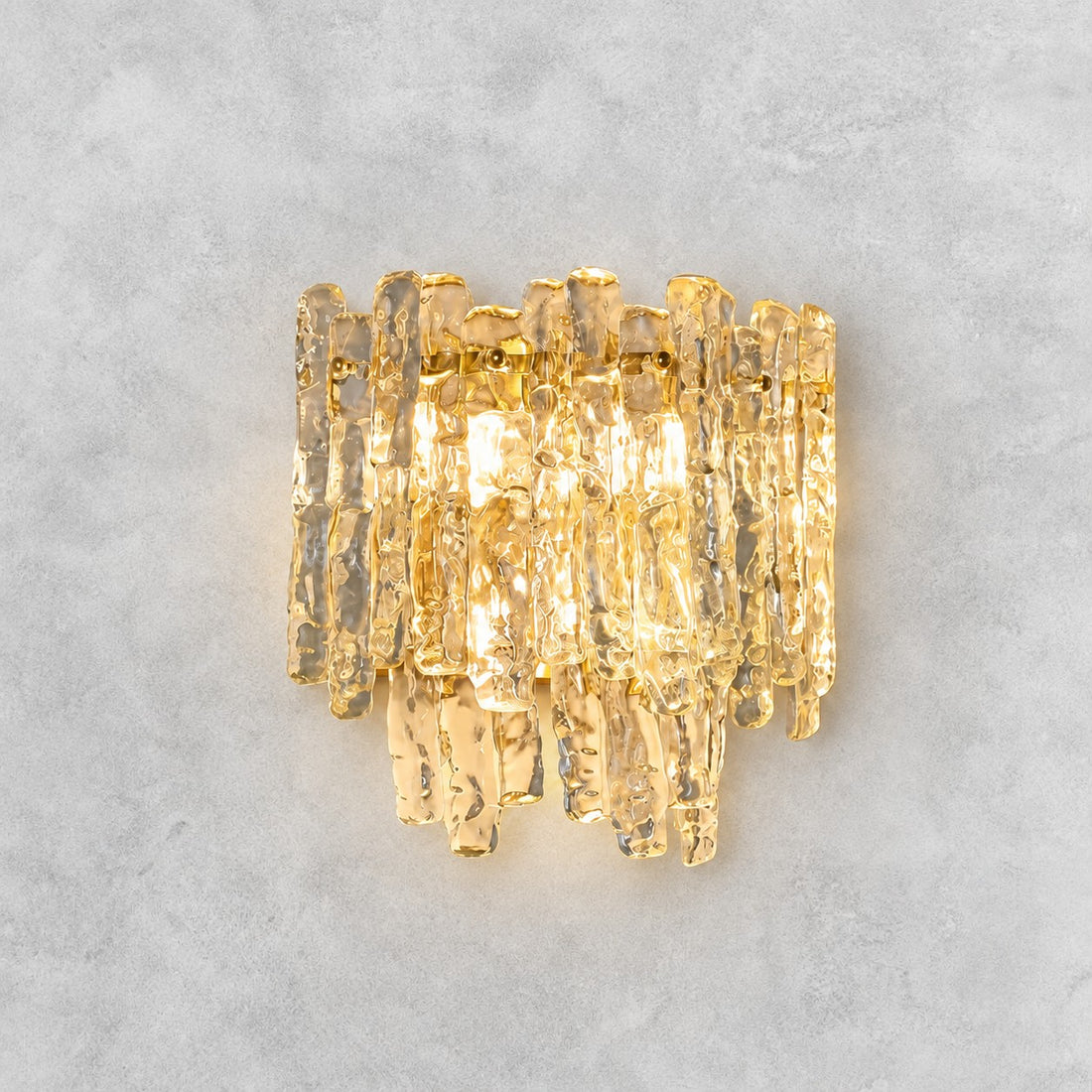 Aureline Murano-Style Textured Glass Wall Sconce