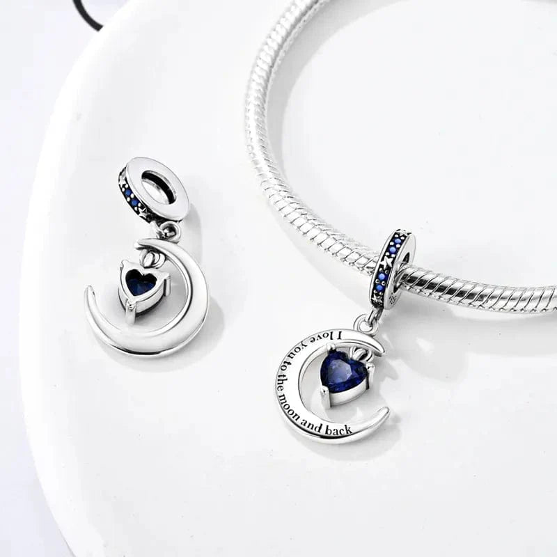 Trivellolab Love You To The Moon And Back Dangle Charm