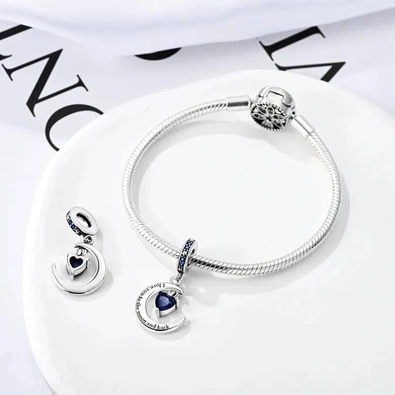 Trivellolab Love You To The Moon And Back Dangle Charm