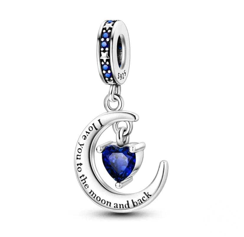 Trivellolab Love You To The Moon And Back Dangle Charm