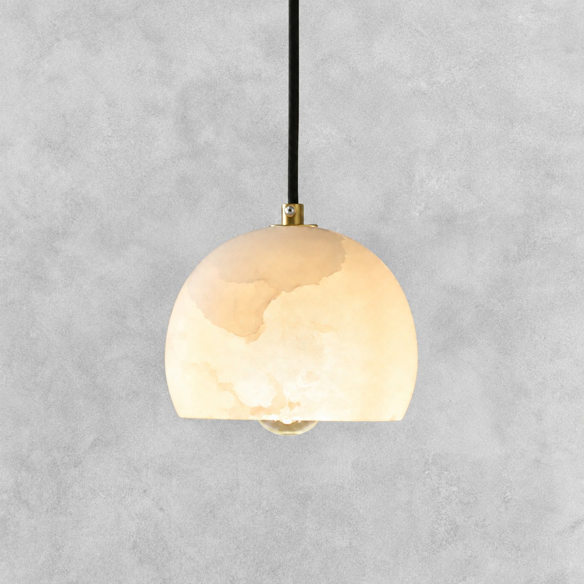 Ltalian Modern Alabaster LunettaDining Room Pendant Light