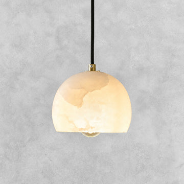 Ltalian Modern Alabaster LunettaDining Room Pendant Light