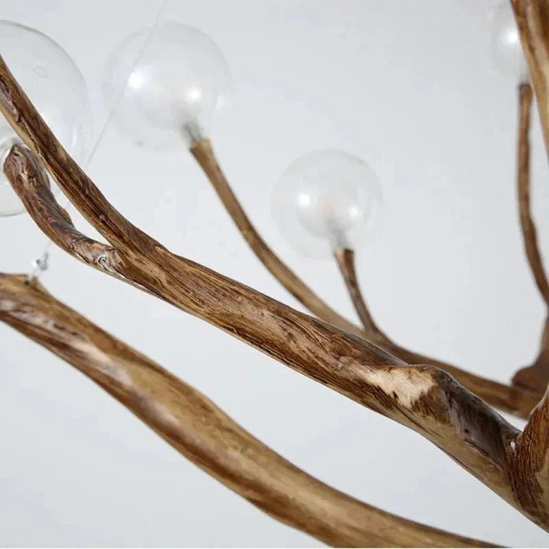 Madelyn Rustic Branch Chandelier Frosted/Clear Ball - Frosted BallWarm White 3000K28Trivellolab