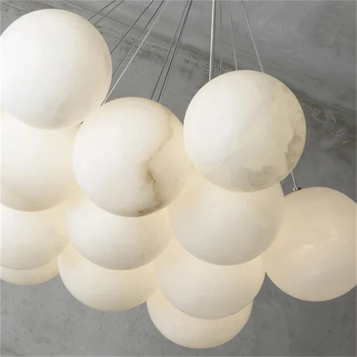 Mancy Modern Creative Alabaster Ball Chandelier