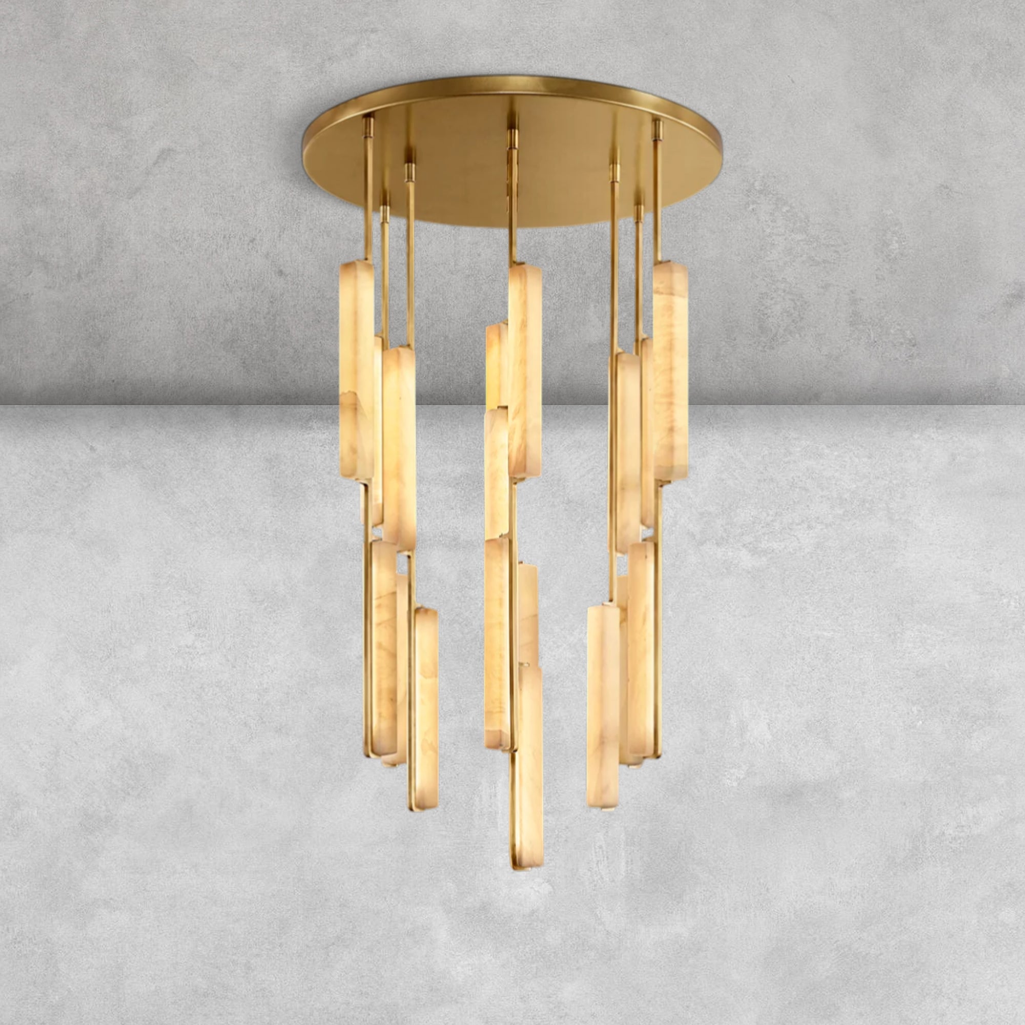 Milano  Alabaster Round Chandelier 24'' 40'' 56''