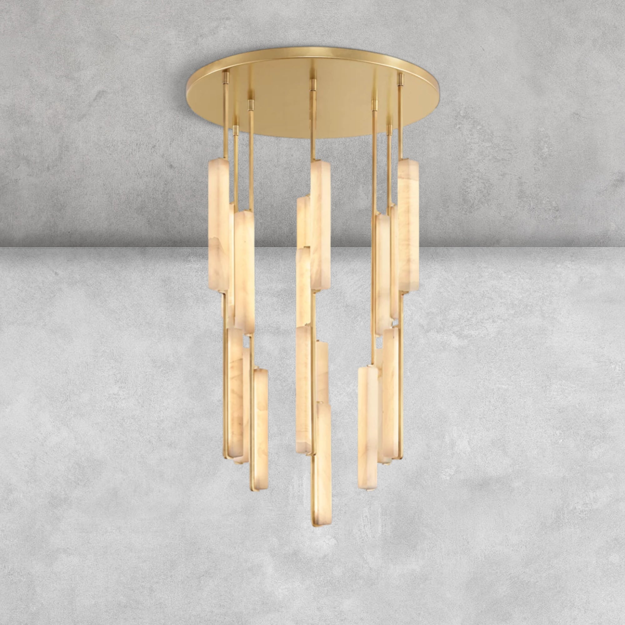 Milano  Alabaster Round Chandelier 24'' 40'' 56''