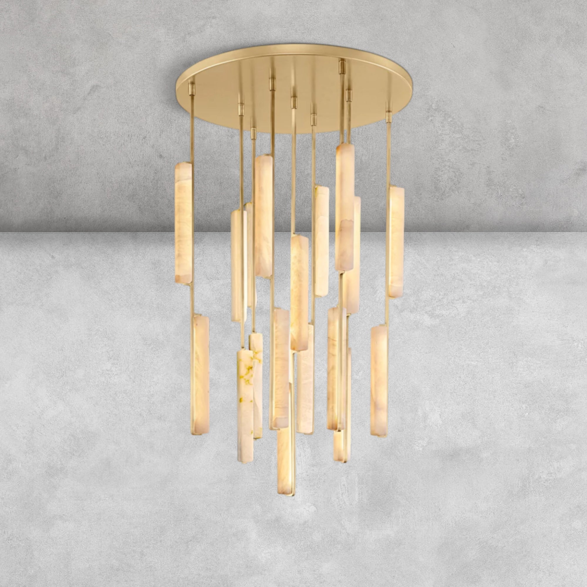 Milano  Alabaster Round Chandelier 24'' 40'' 56''