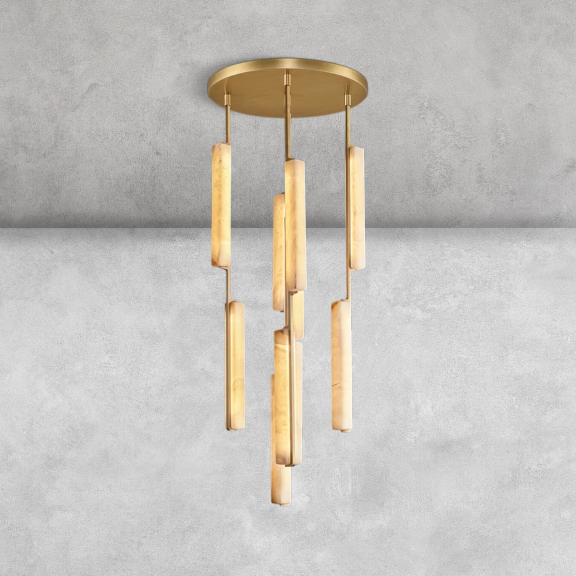 Milano  Alabaster Round Chandelier 24'' 40'' 56''