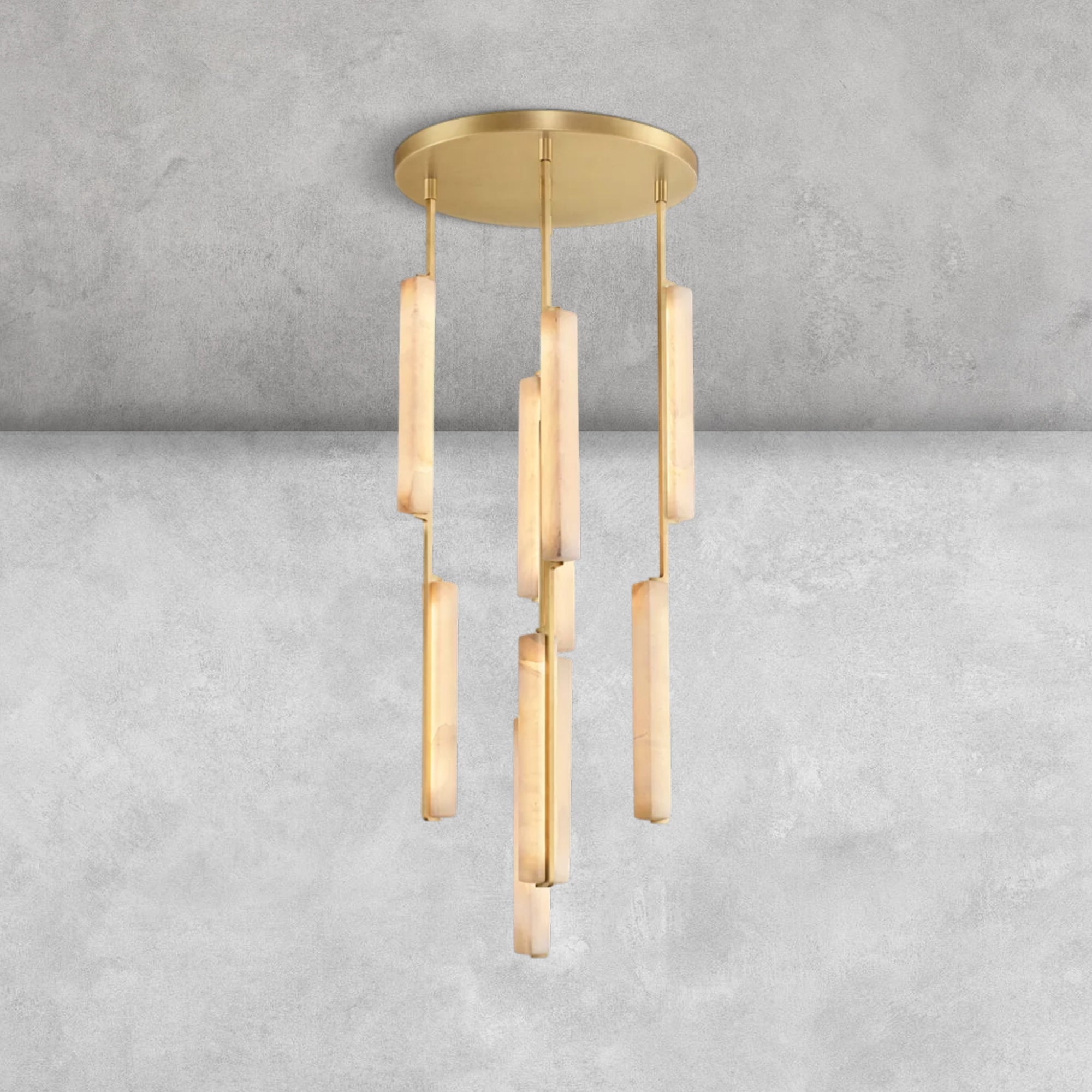 Milano  Alabaster Round Chandelier 24'' 40'' 56''