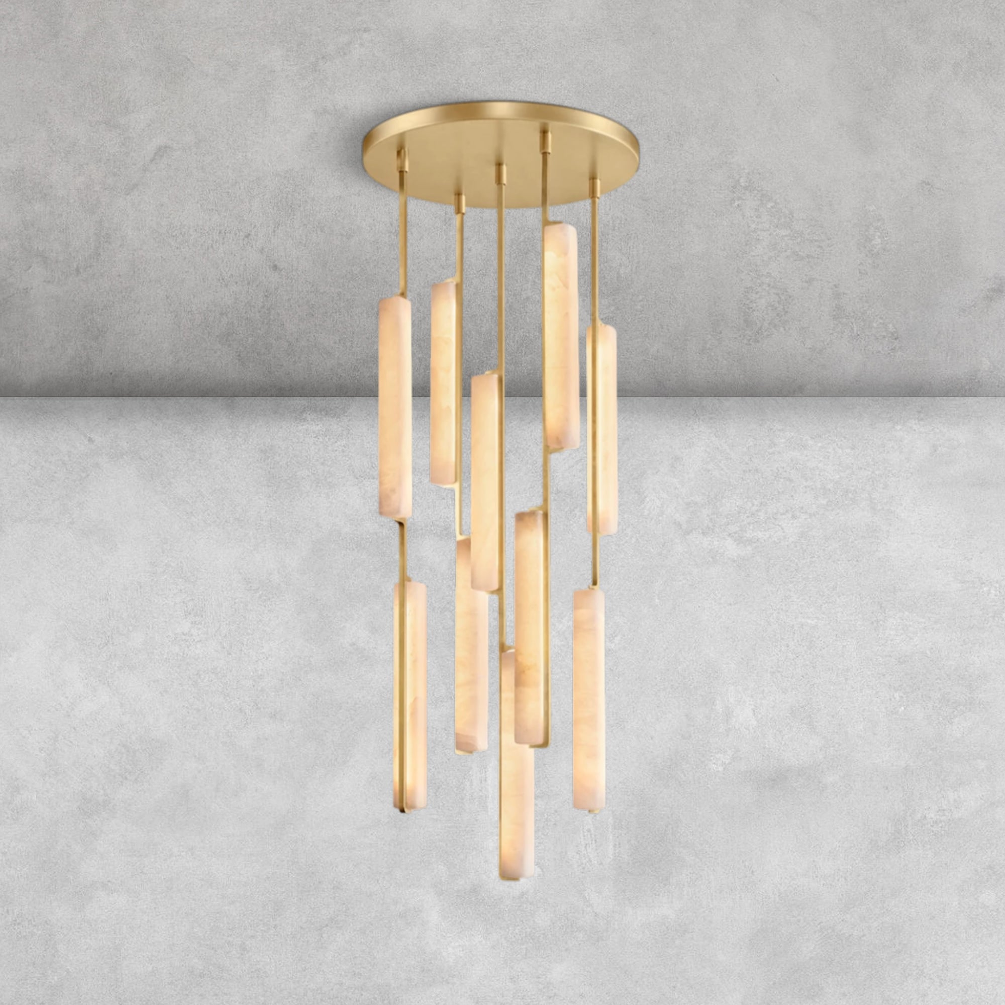Milano  Alabaster Round Chandelier 24'' 40'' 56''