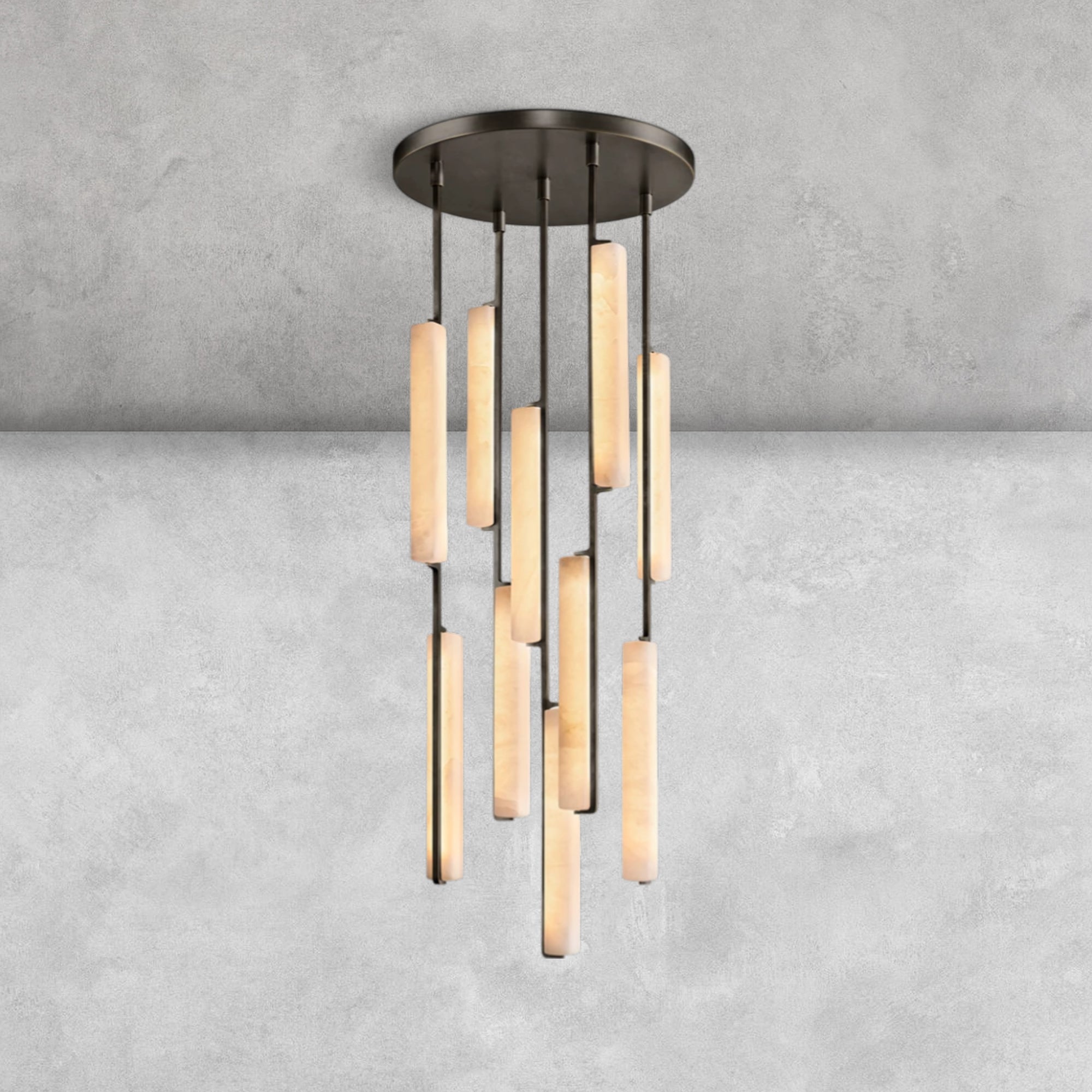 Milano  Alabaster Round Chandelier 24'' 40'' 56''