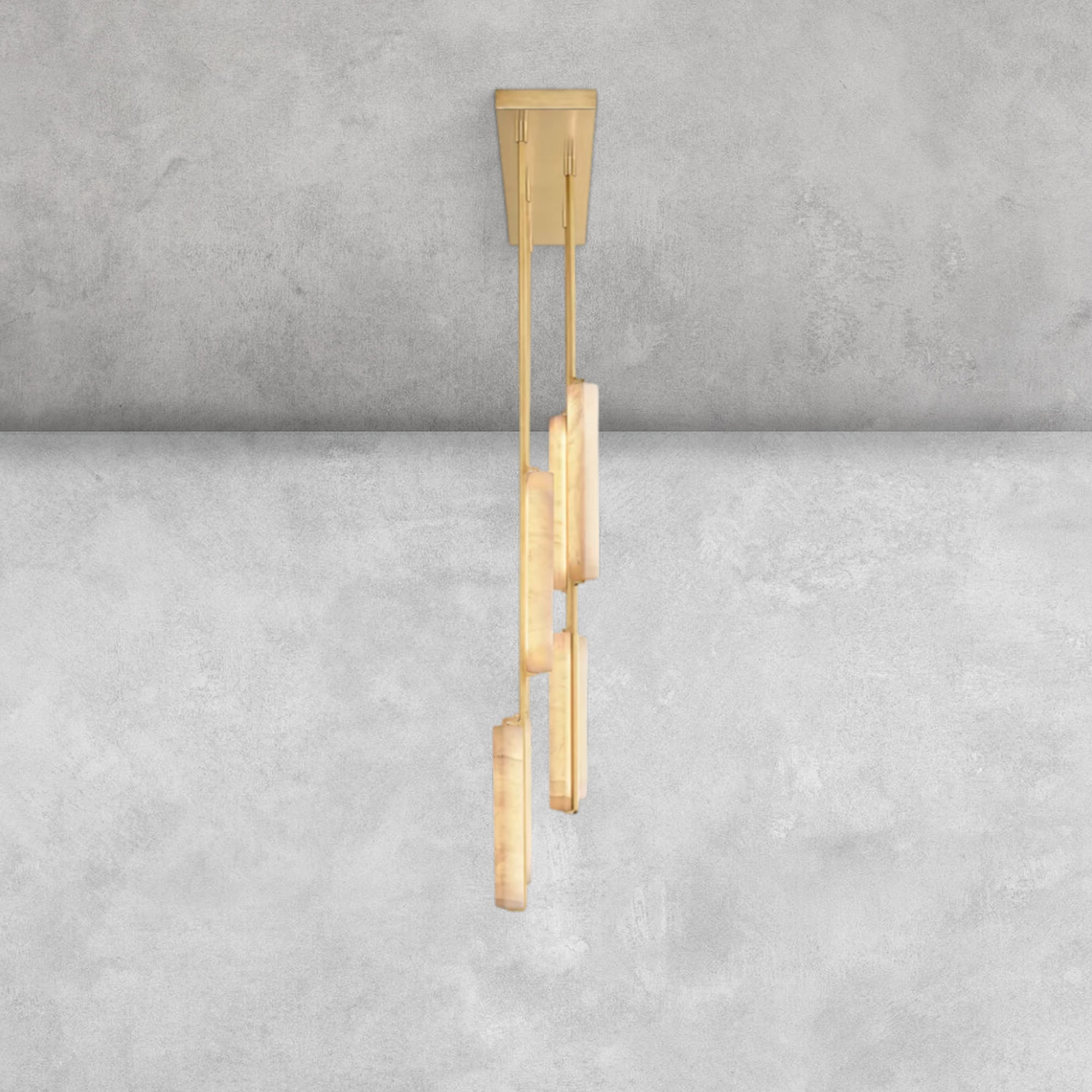 Milano Alabaster Linear Chandelier 54''