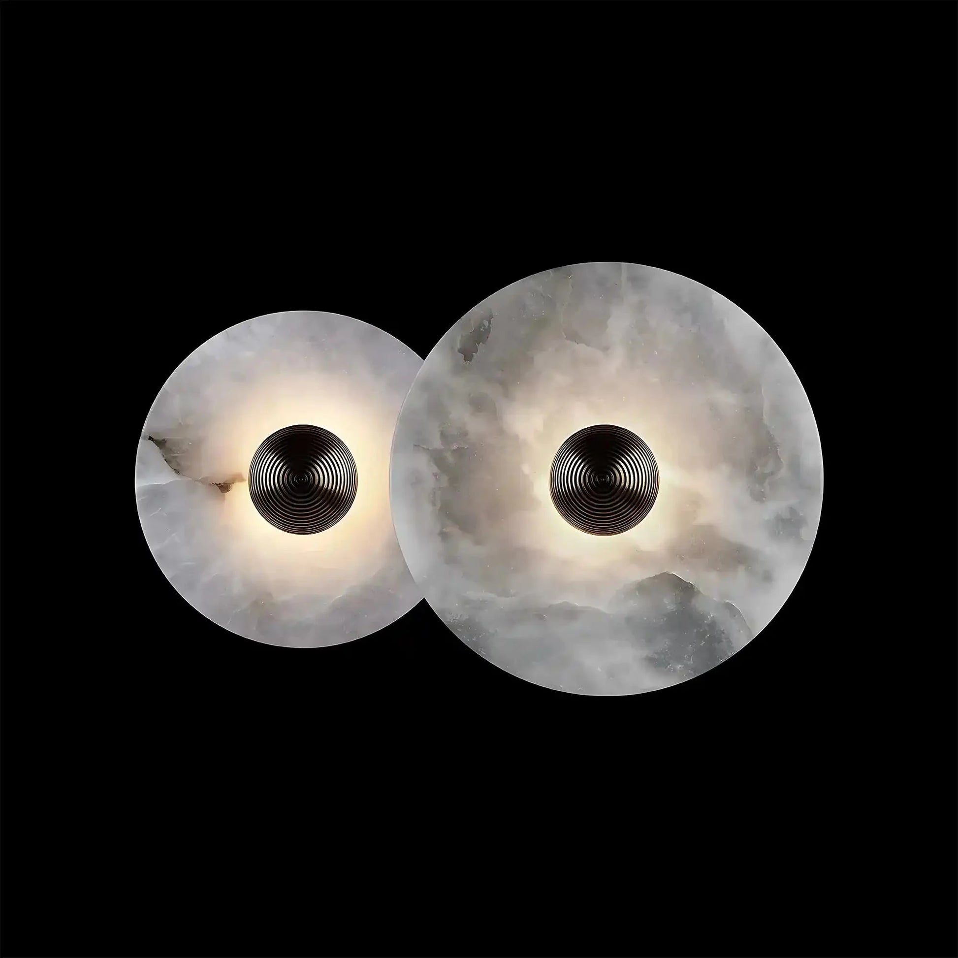Median Alabaster Flush mount - 2 Surface - BronzeTrivellolab