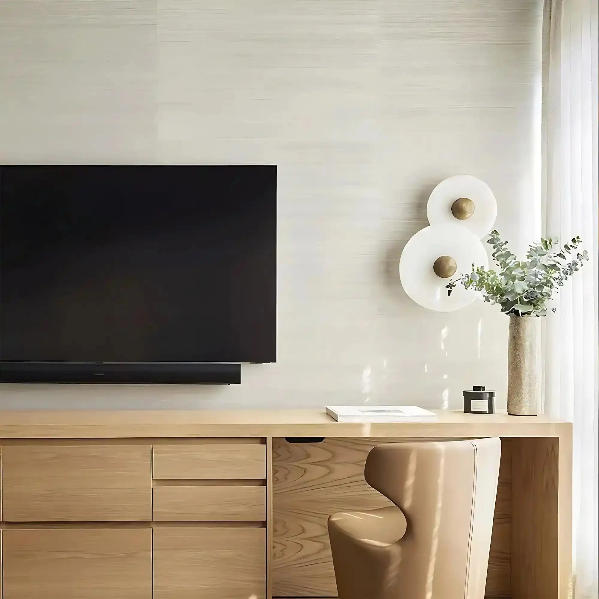 Median Alabaster Flush mount - 2 Surface - BronzeTrivellolab