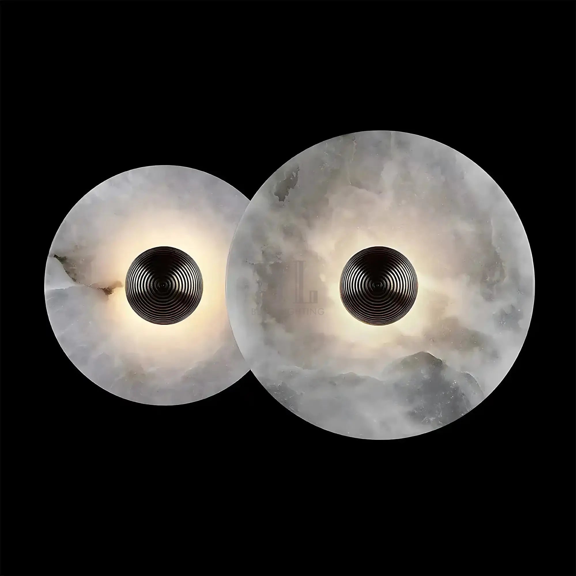 Median Alabaster Flush mount - 2 Surface - BronzeTrivellolab