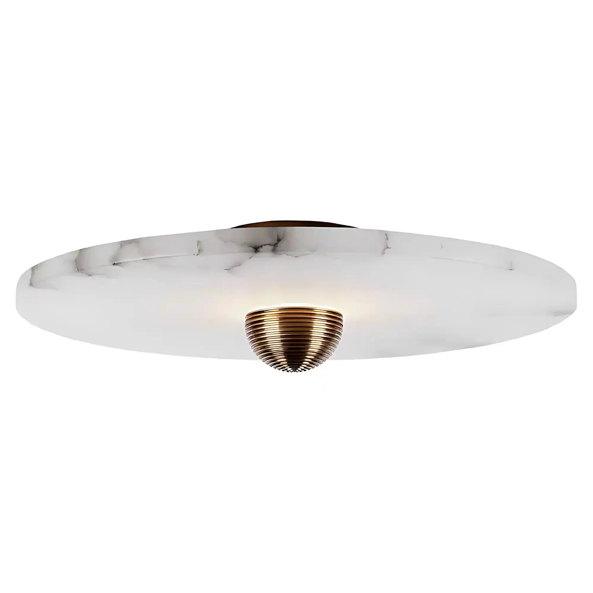 Median Alabaster Flush mount Wall Sconce - Bronze11''DTrivellolab