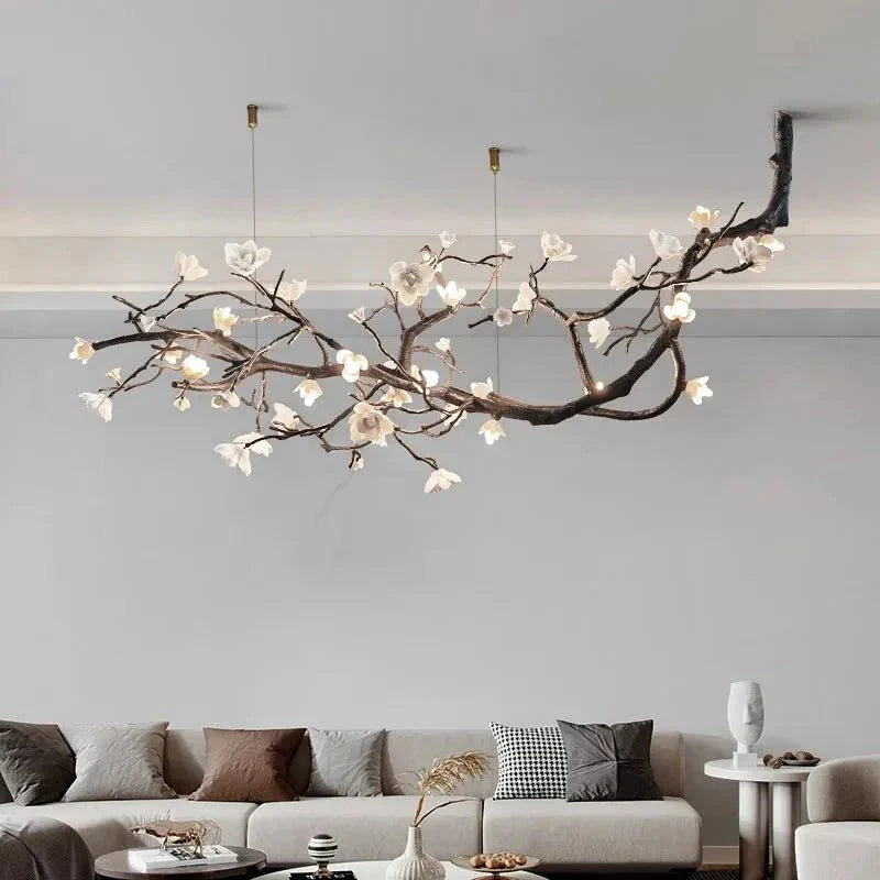Minas Rustic Tree Branch Chandelier - Black47.24” ( 120 cm )Warm White 3000KTrivellolab