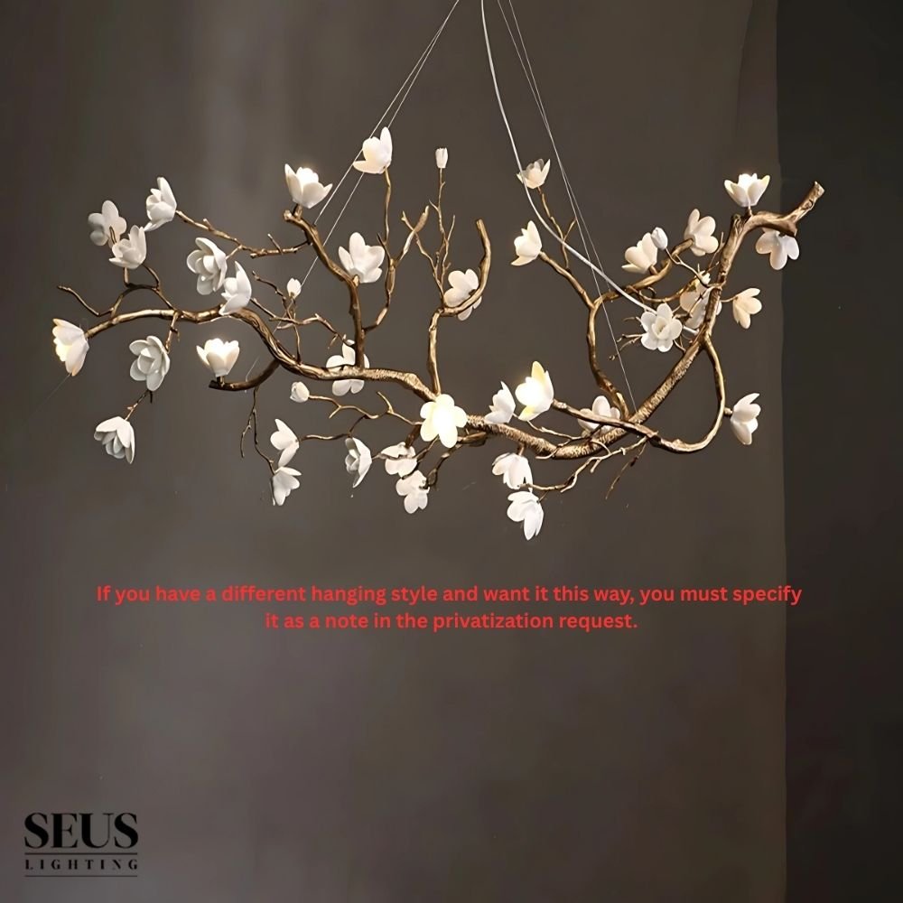 Minas Rustic Tree Branch Chandelier - Black47.24” ( 120 cm )Warm White 3000KTrivellolab